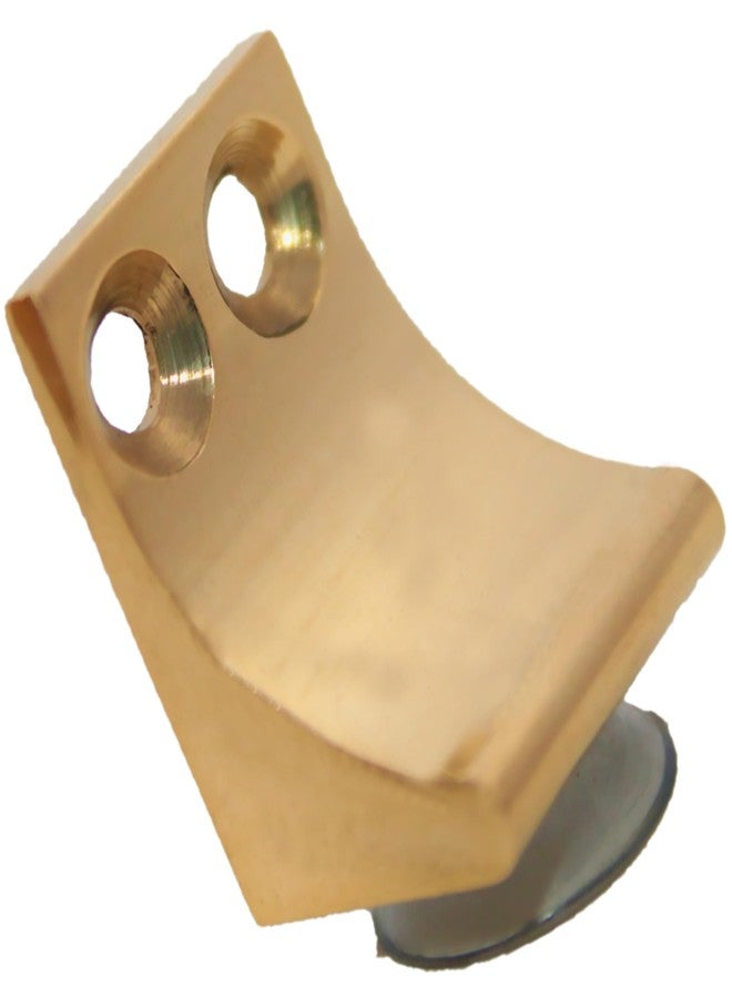 RiseOm Brass L-Shaped Clips for Kitchen, Bookcase, Cabinet, Closet Shelf Support - L Shelf Button (1"-Gold, Pack of 10) - Image 1